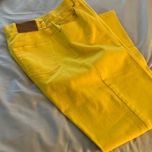 Yellow Ralph Lauren Jeans. Size 10. Inseam 30. Waist 32-33 A bit of stretch, yes